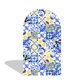 Blue And White Porcelain Birthday Baby Shower Party Arch Backdrop Wall Cloth Cover